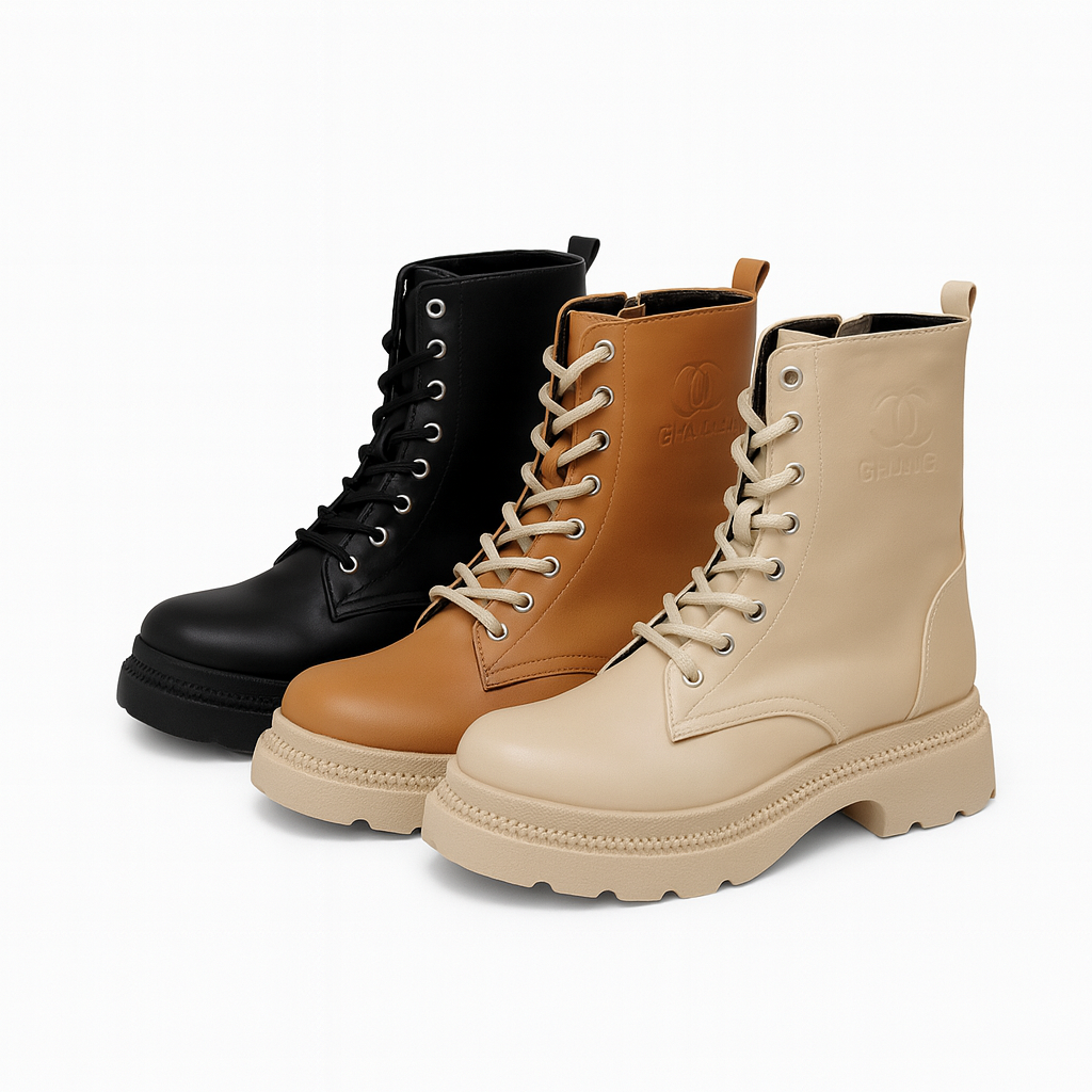 ثلاثة أزواج من الأحذية القتالية ذات الأربطة 18352