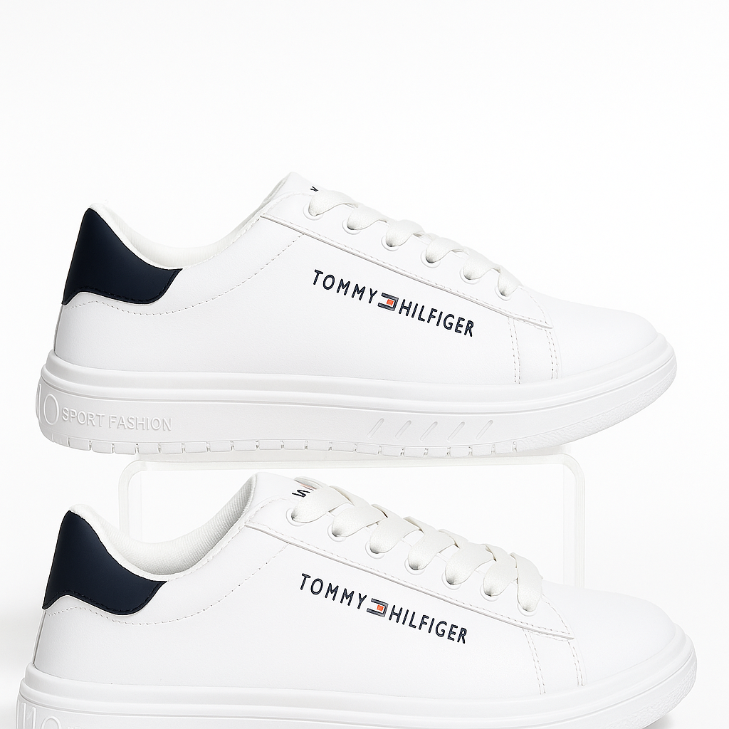 حذاء رياضي تومي هيلفيغر بريكون سيجنتشر باللون الأبيض. 159516
