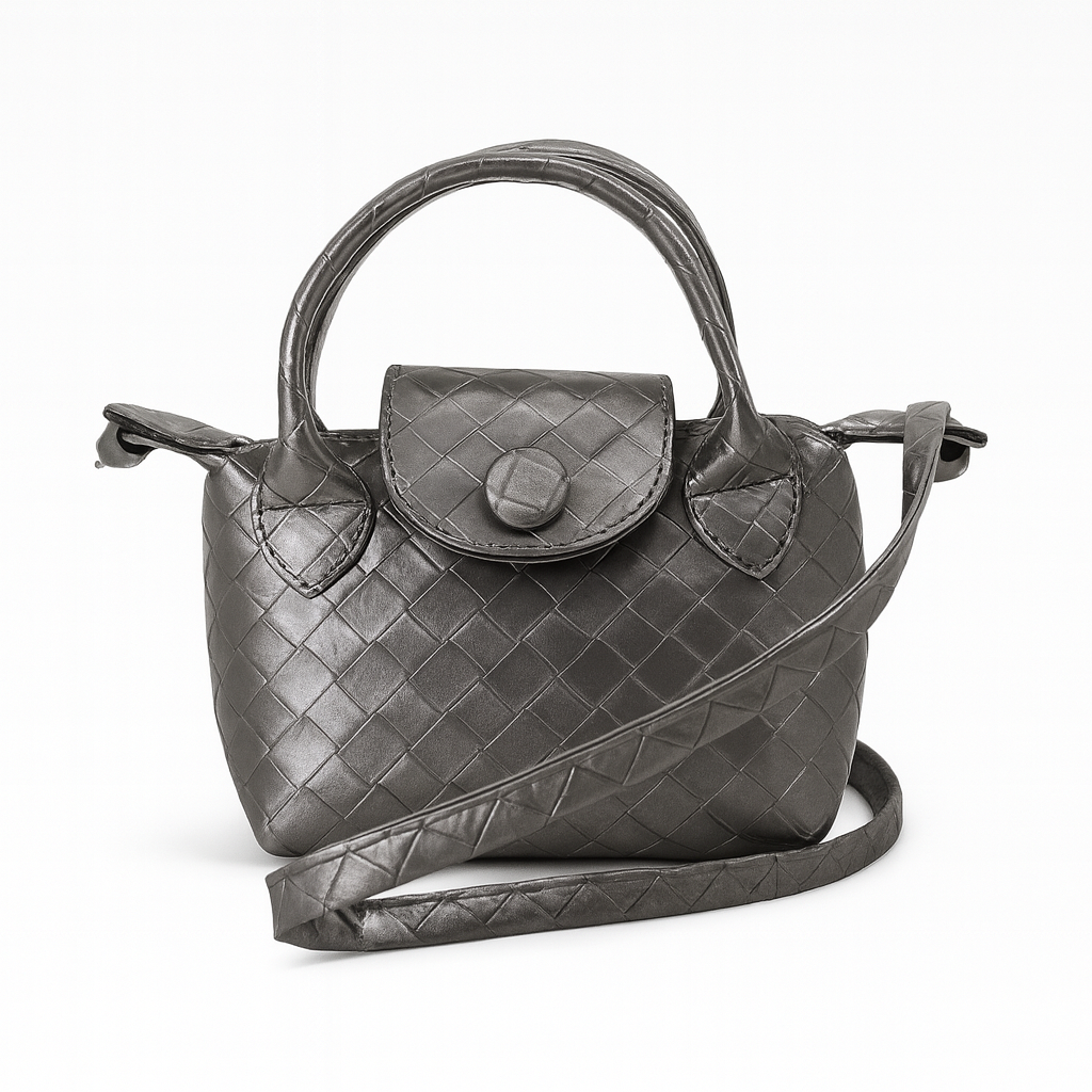 حقيبة كروس بودي من الجلد الصناعي المنسوج