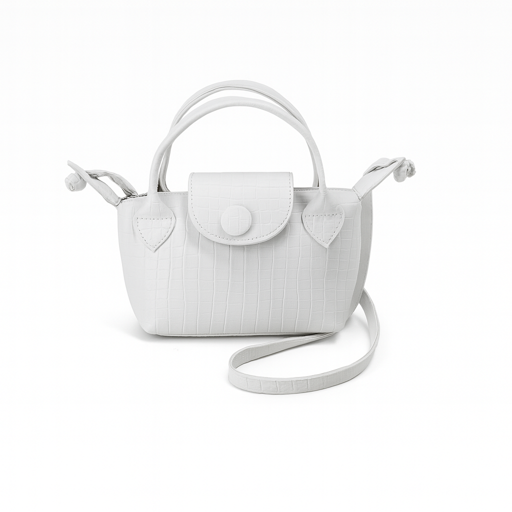 حقيبة كروس بودي من الجلد الصناعي المنسوج