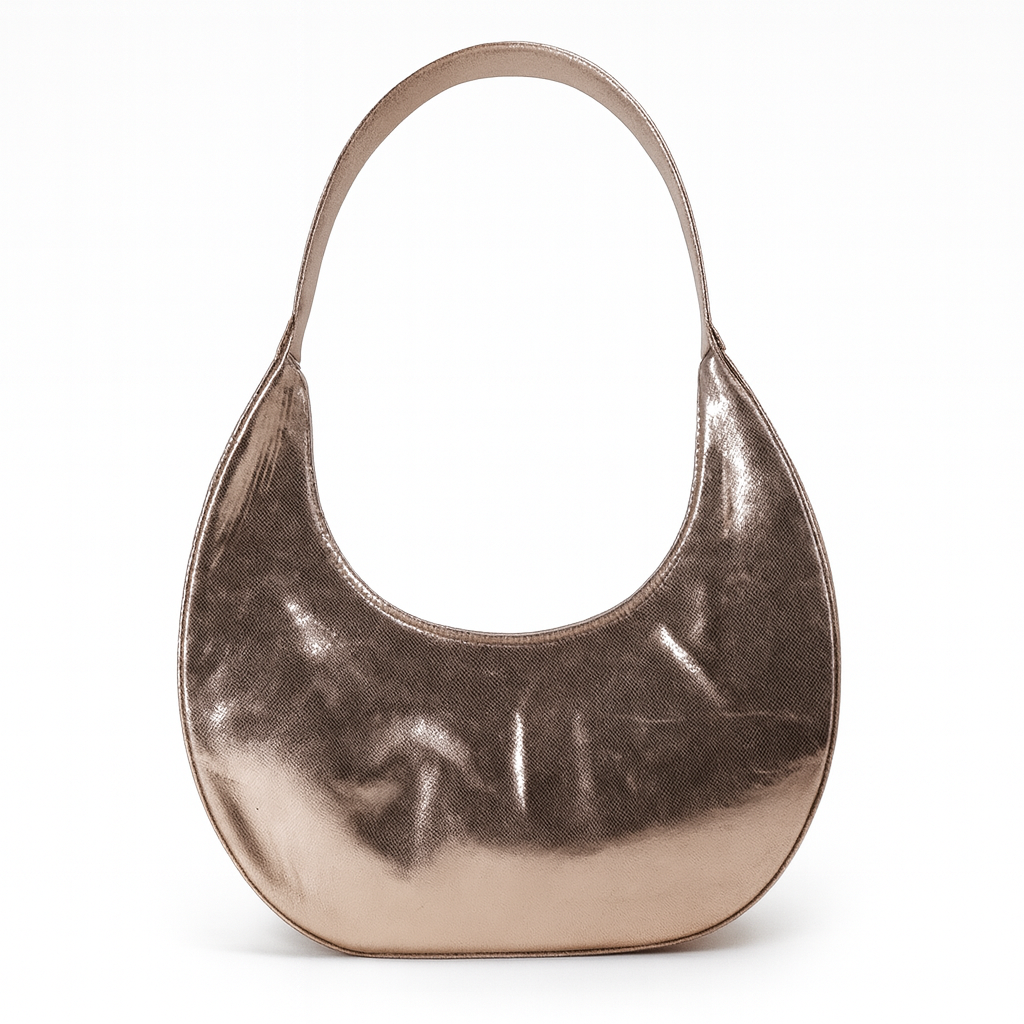 حقيبة يد ROZE GOLD، وحقيبة OSOI Toni Mini أو حقيبة Silfen Studio Mini Mona Charm.