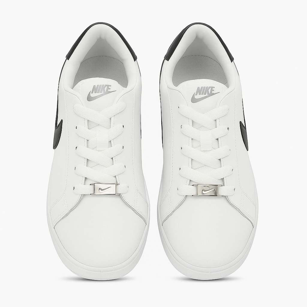 حذاء نايكي رياضي باللونين الأبيض والأسود 36989