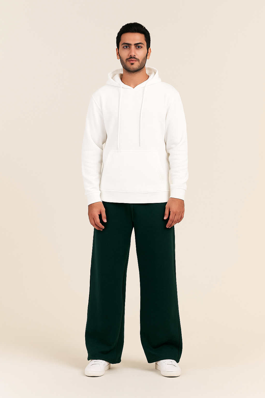 بنطال واسع الساق باللون الأخضر 70262