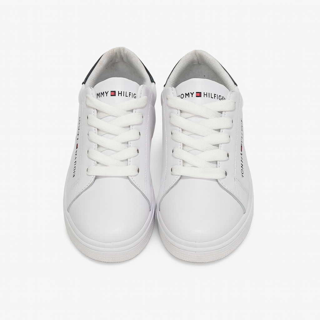 حذاء رياضي تومي هيلفيغر كول تومي جينز من الجلد الأبيض. 159276