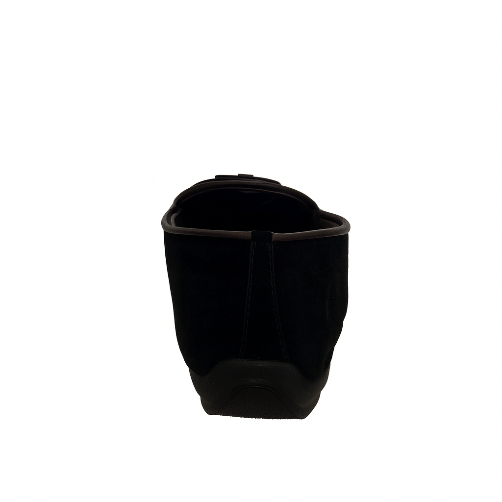 حذاء لوفر من جلد الغزال الأسود 4991